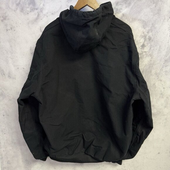 Vintage Carhartt J131 Jacket Mens XL Tall Black Full Zip Thermal Lined USA - Picture 2 of 12